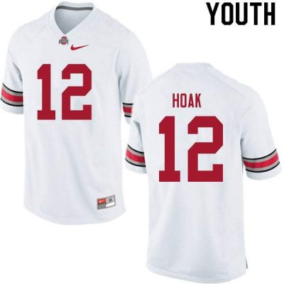 Youth Ohio State Buckeyes #12 Gunnar Hoak White Nike NCAA College Football Jersey October TSB4244JJ